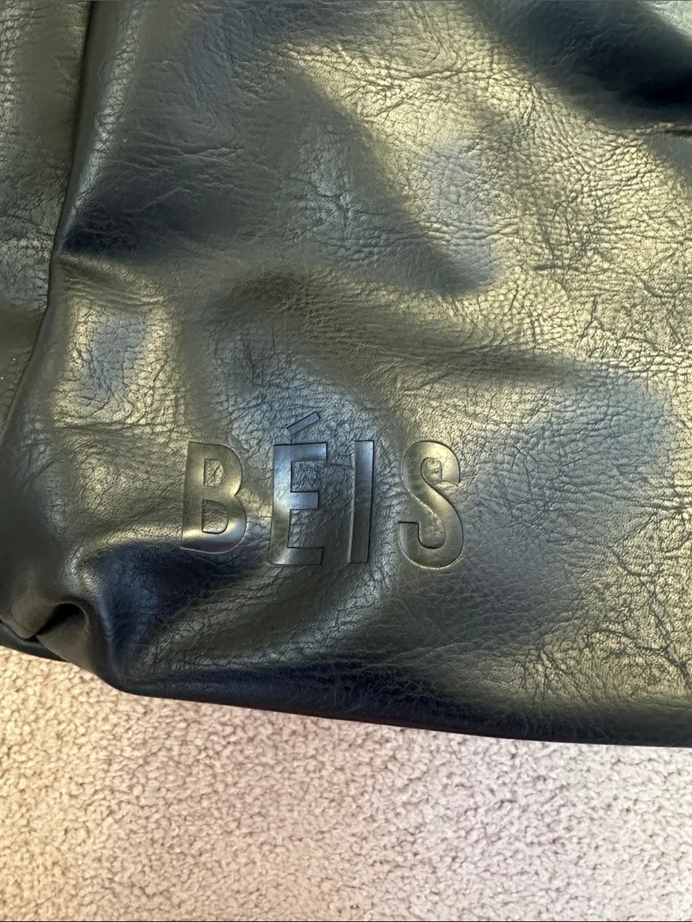 BEIS Diaper Tote in Black with Chain Strap Add-On- NWOT